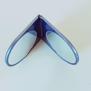 Revlon Foldable Small Pocket Makeup Mirror Pearlescent Purple has 2 mirrors